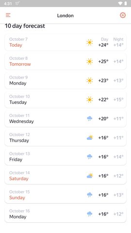 Yandex天气App 23.7.4 安卓版3